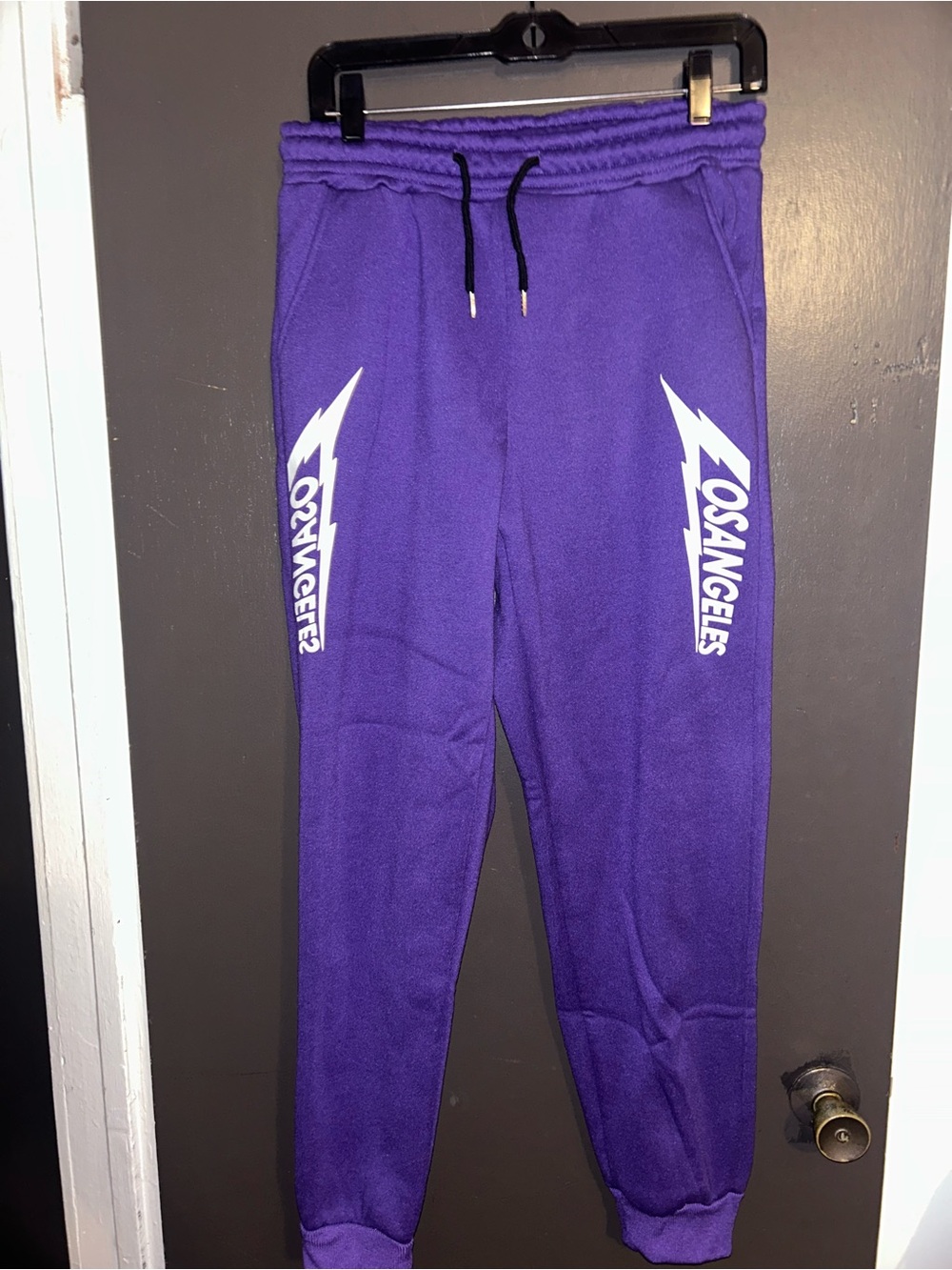 Los Angeles Purple Mens Jogger Sweatpants